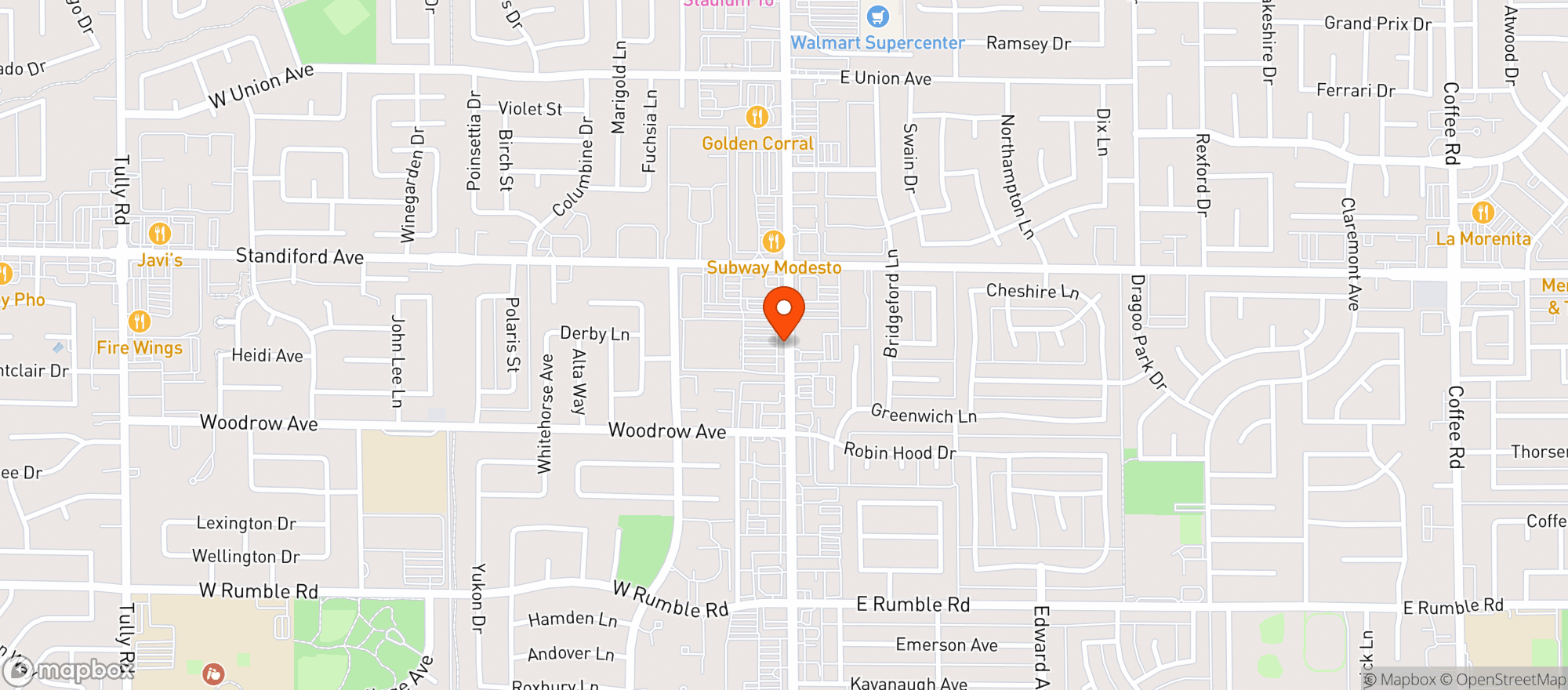 Map showing Target
