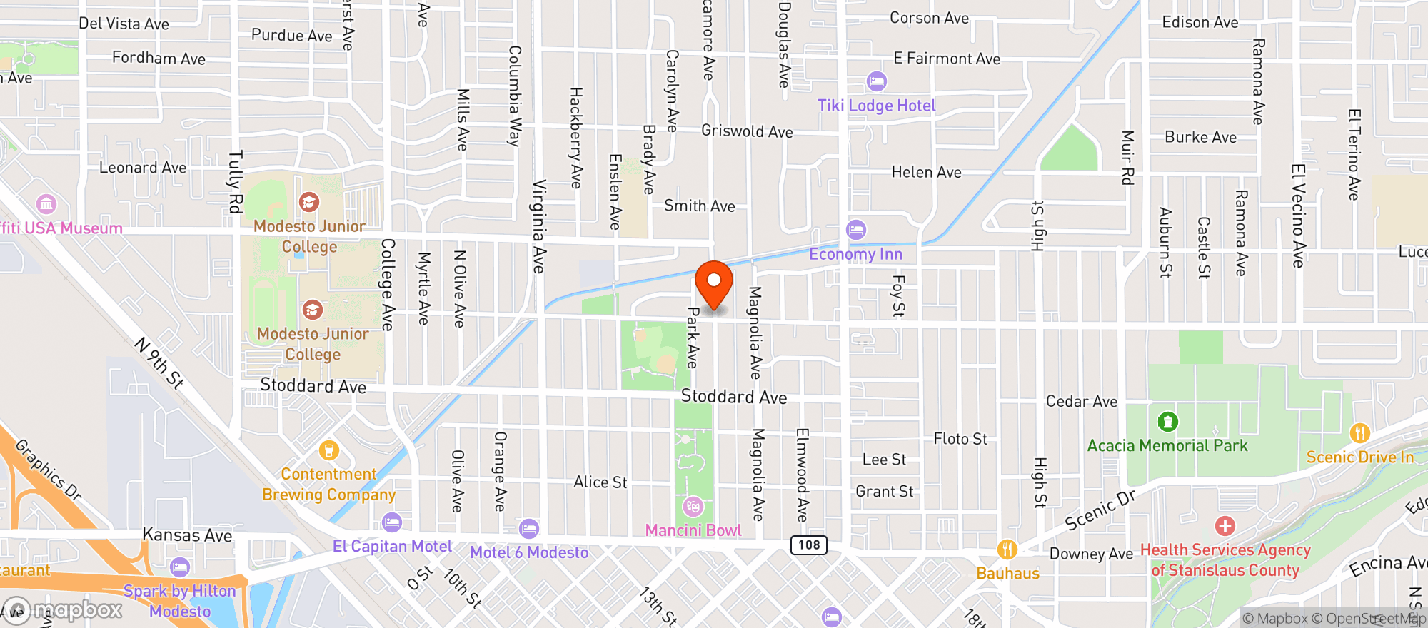 Map showing Millennium Food & Liquor