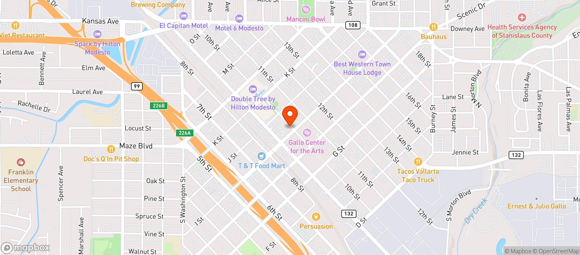 Map showing Tandoori Flame