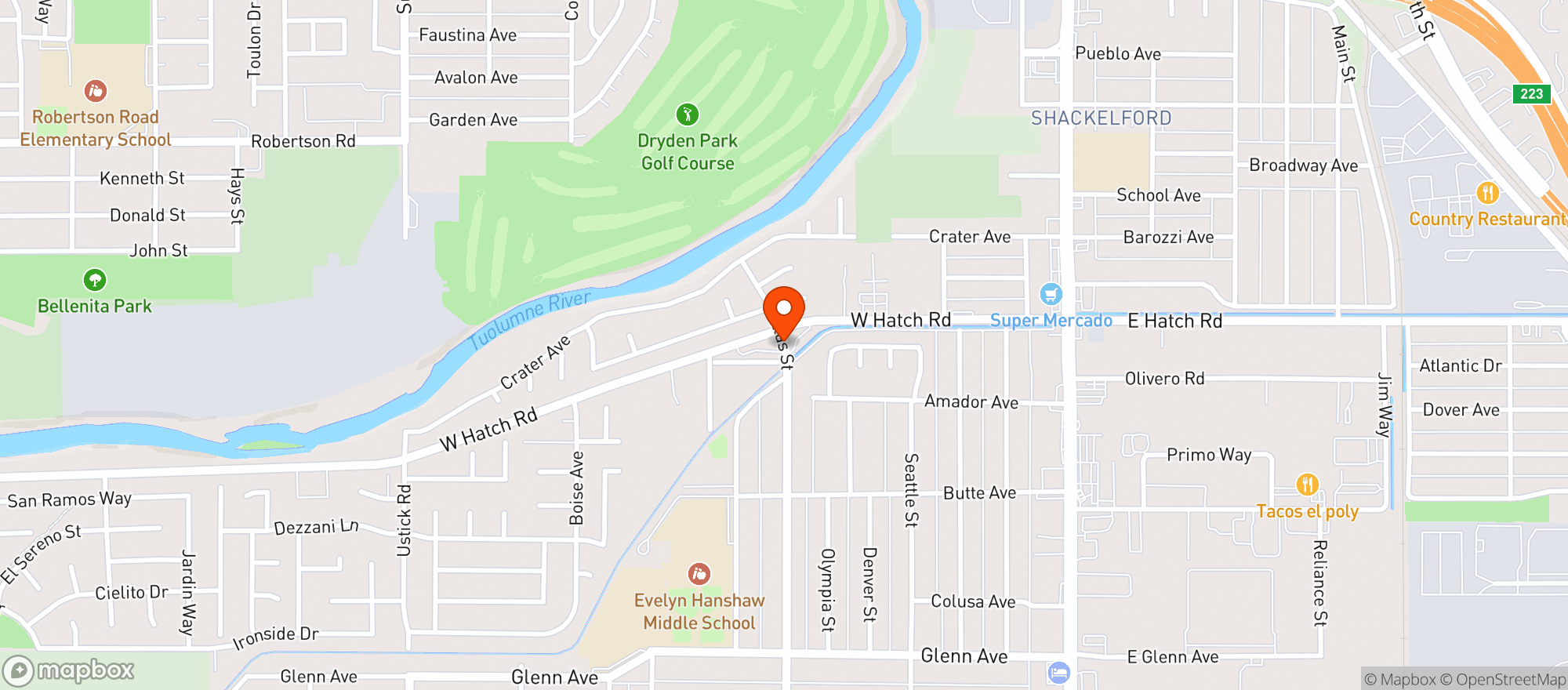 Map showing Saveland Market