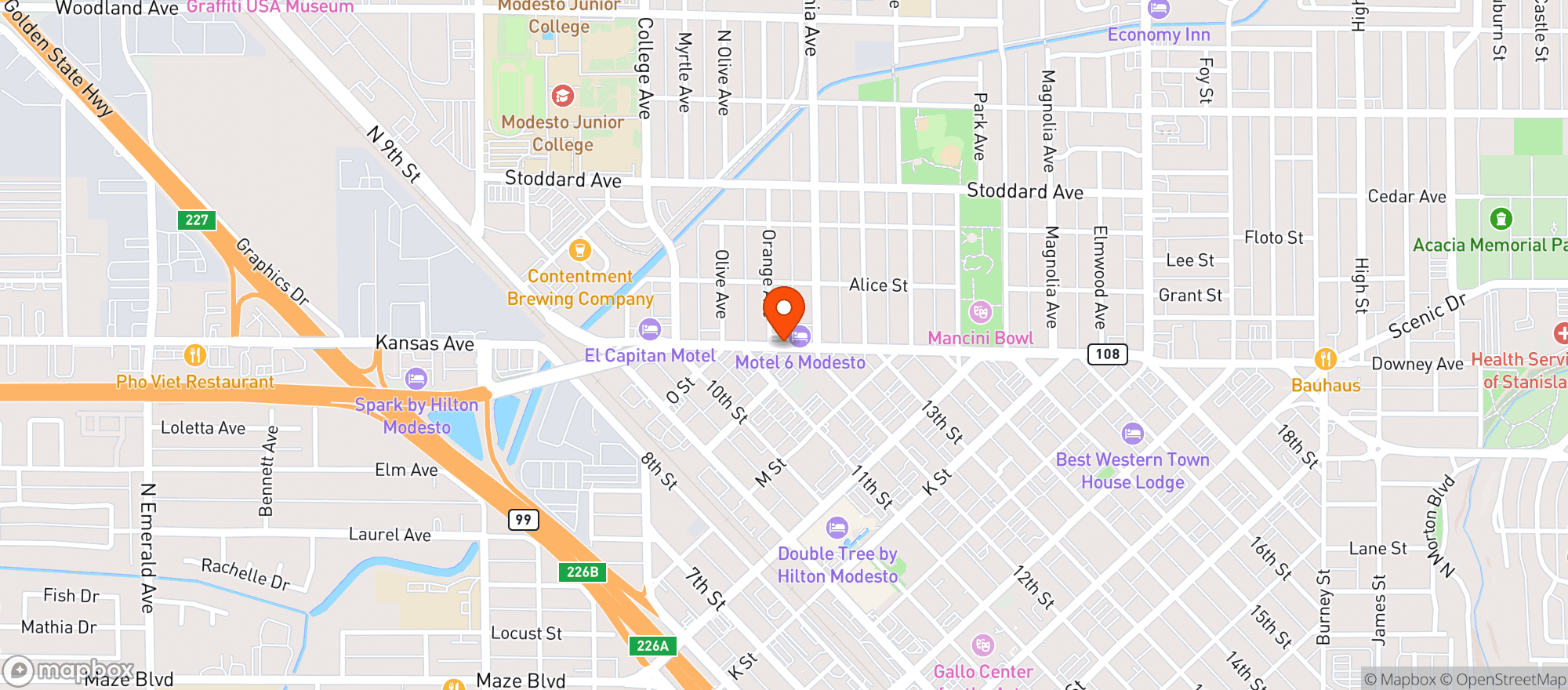 Map showing Alex & Sons Liquor
