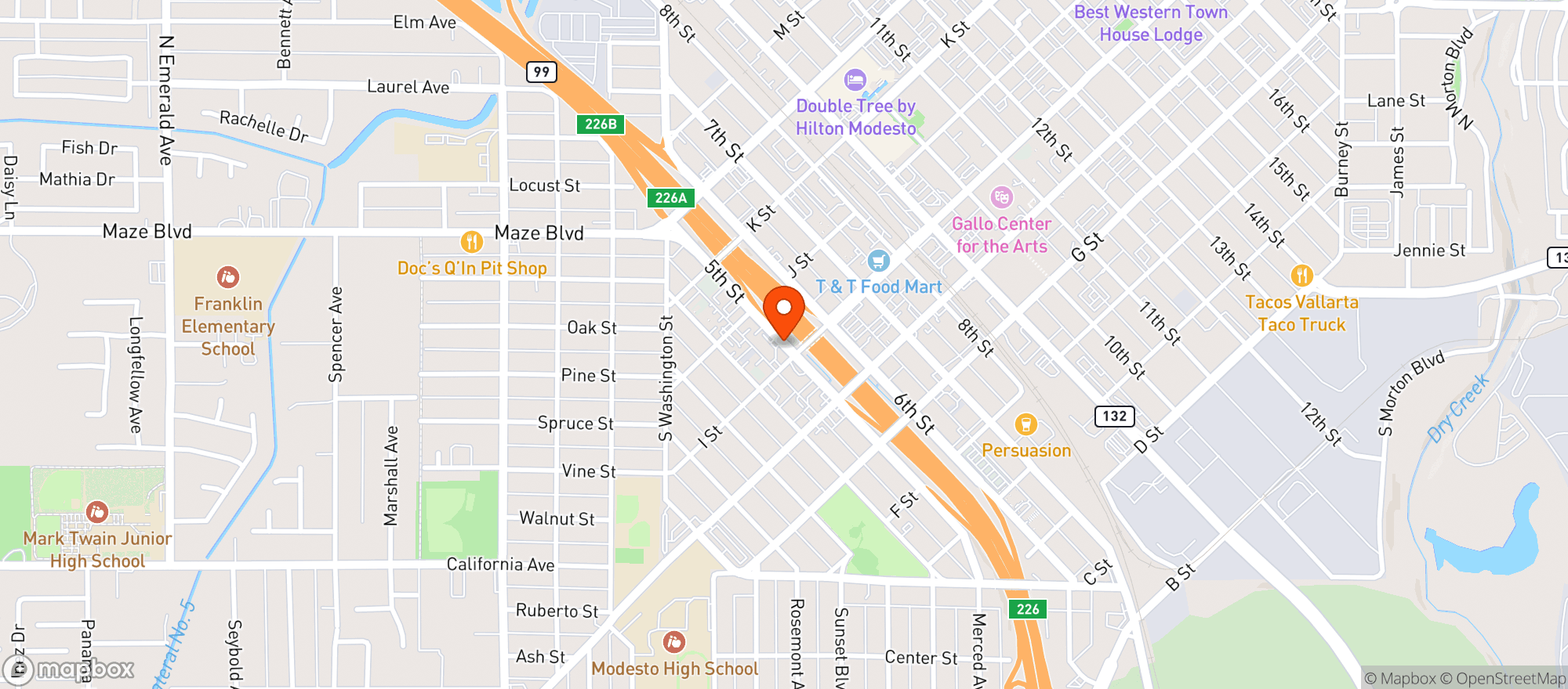 Map showing Ampm