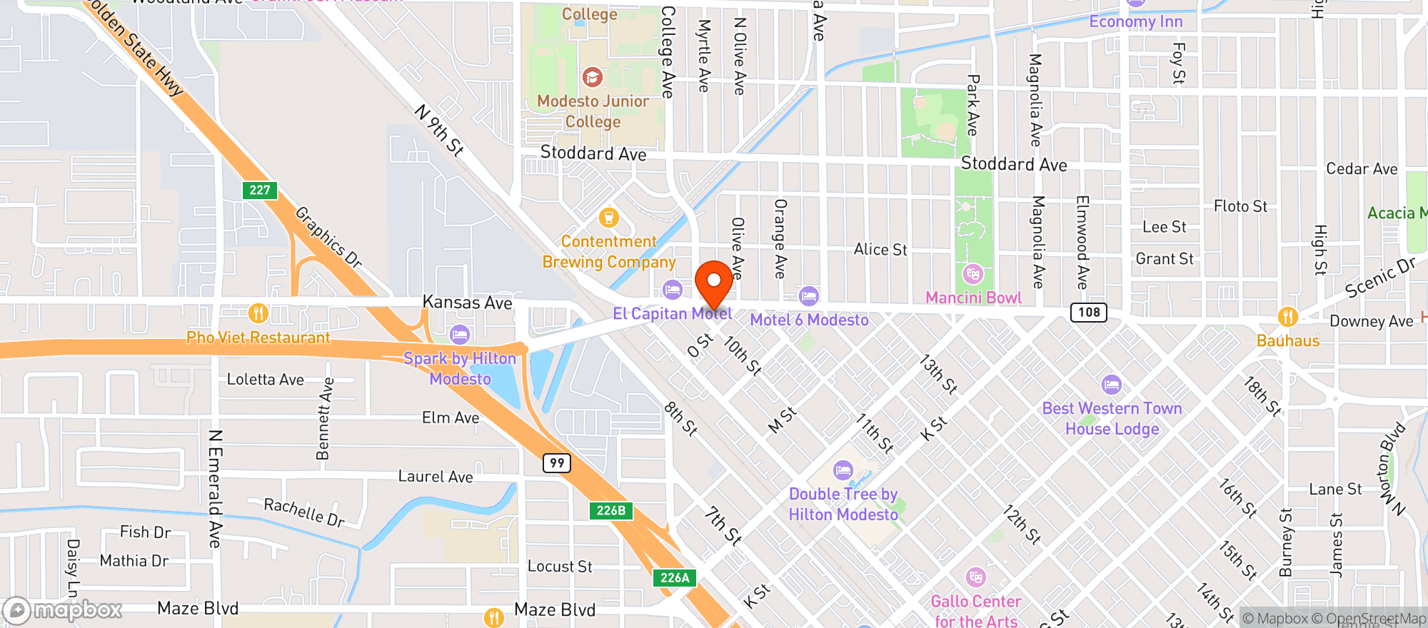 Map showing Camp 4 Wine Café