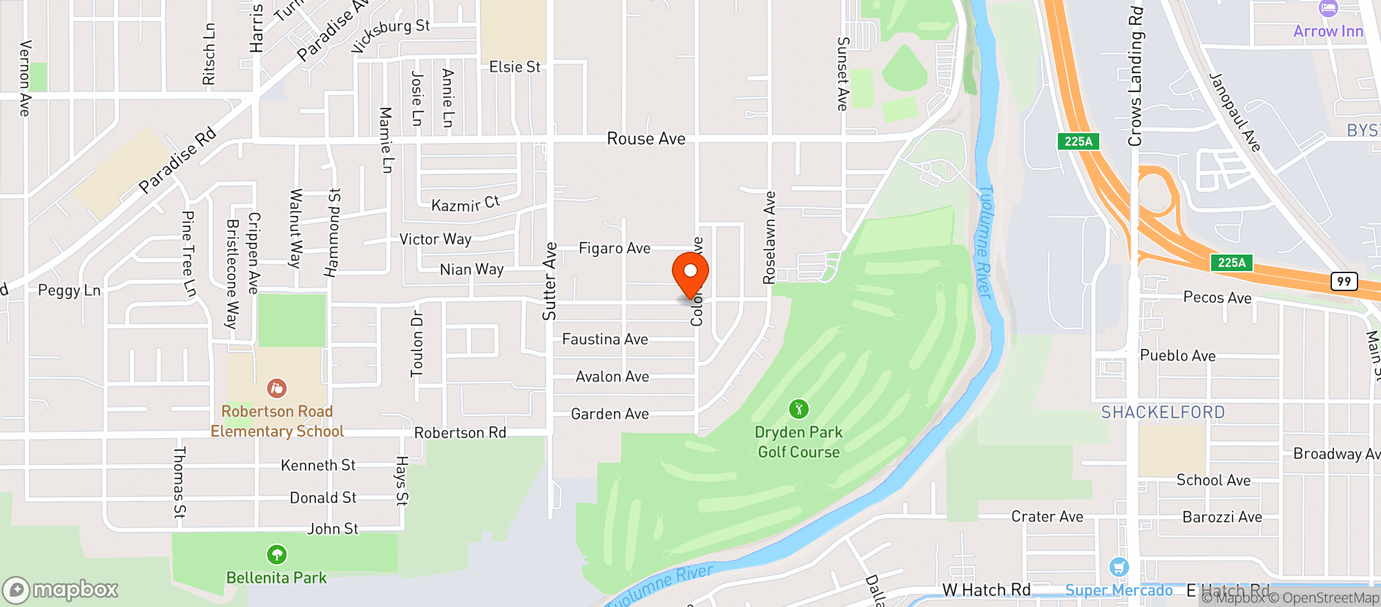 Map showing Alex & Sons Liquor