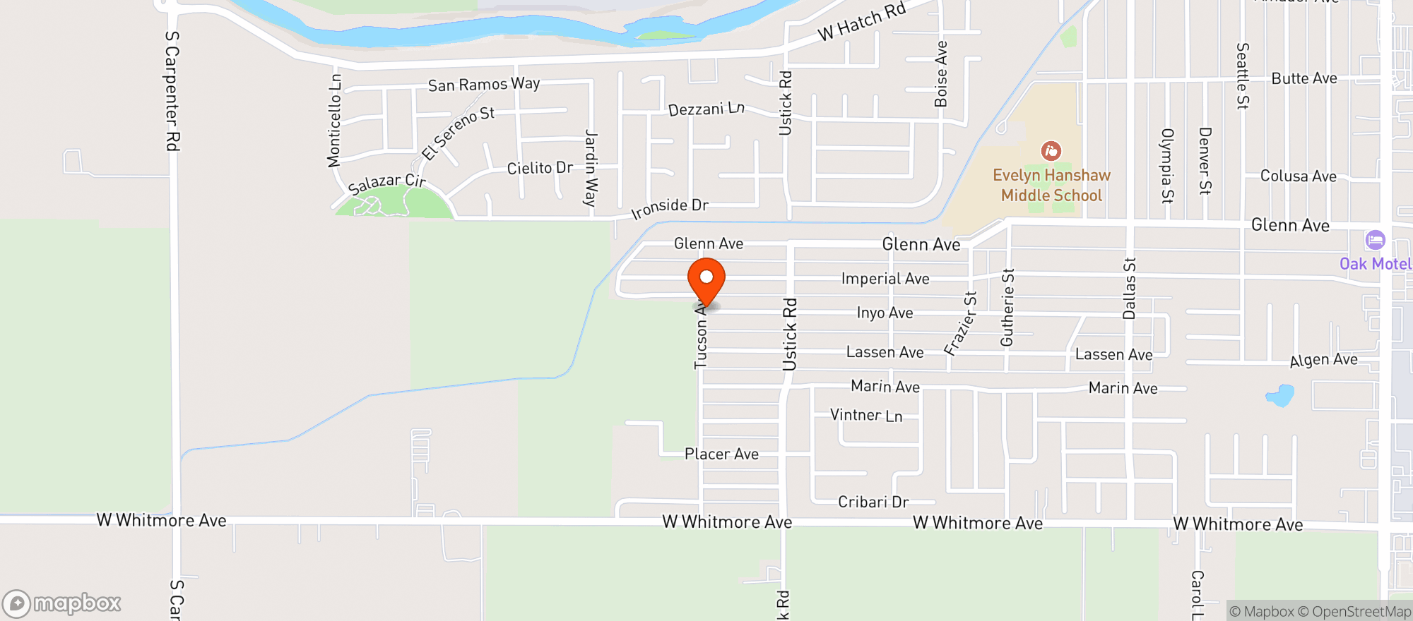 Map showing Fairview Market