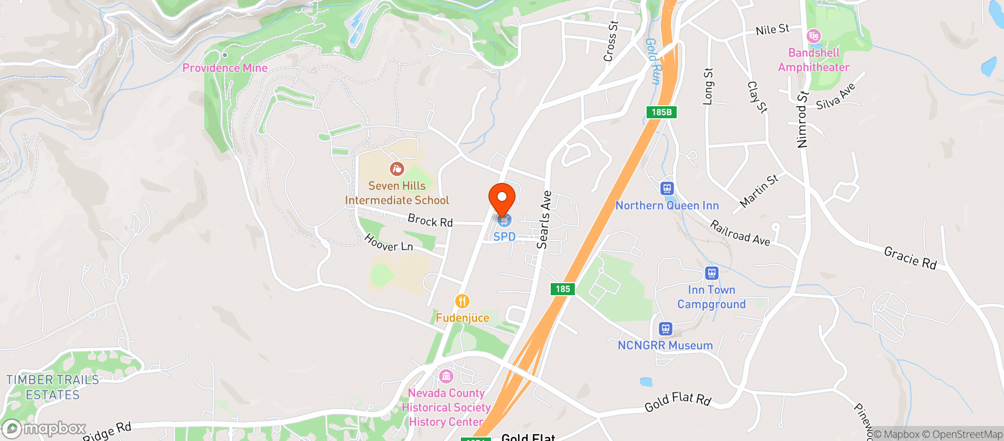 Map showing SPD IGA - Nevada City - 00100021315