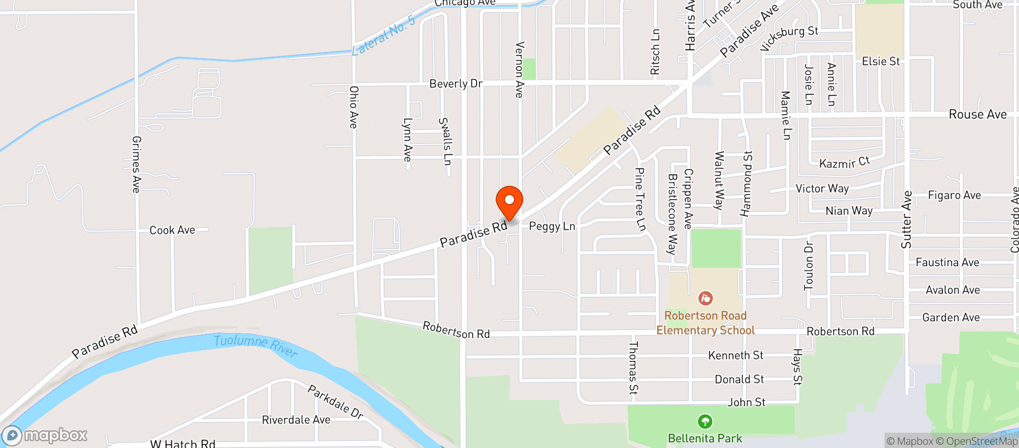 Map showing Paradise Liquor & Food