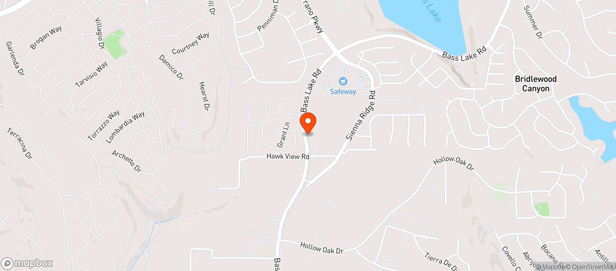 Map showing Safeway - El Dorado Hils