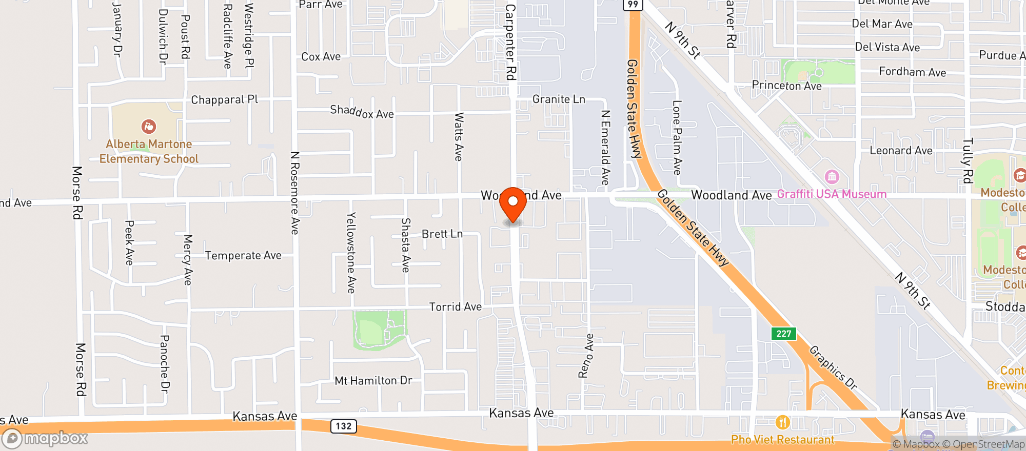 Map showing El Capitan Mariscos Y Taqueria