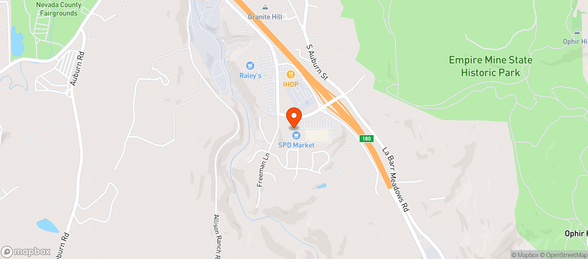 Map showing SPD IGA - Grass Valley - 00100021316