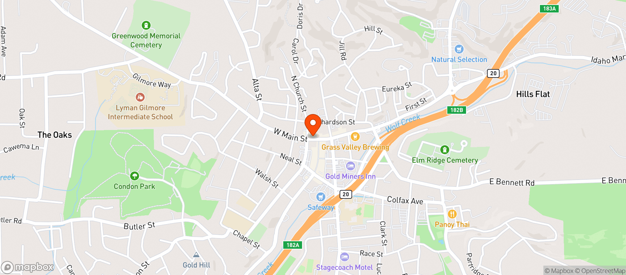 Map showing Holbrooke Hotel
