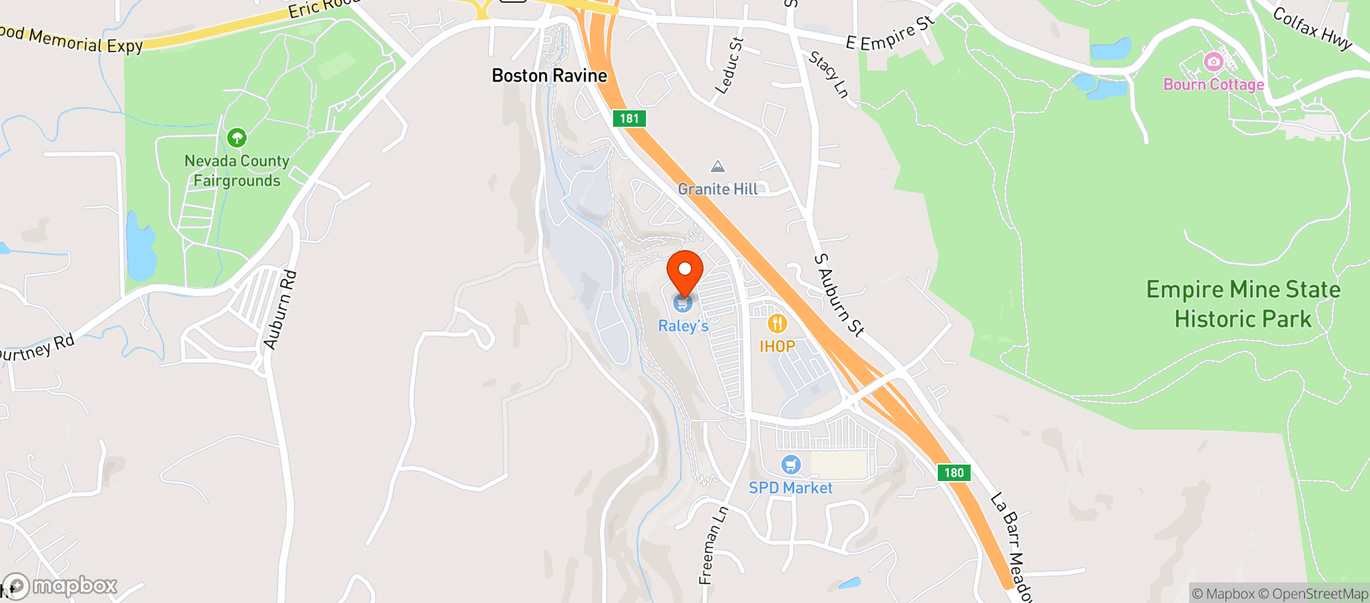 Map showing Raleys (Grass Valley) - 002500213