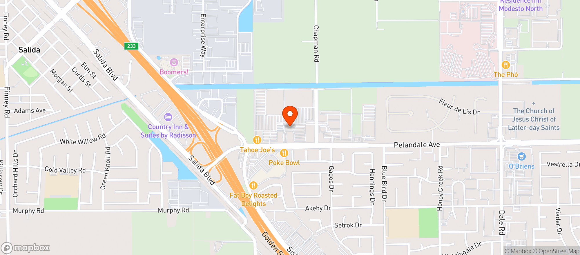 Map showing World Market Modesto