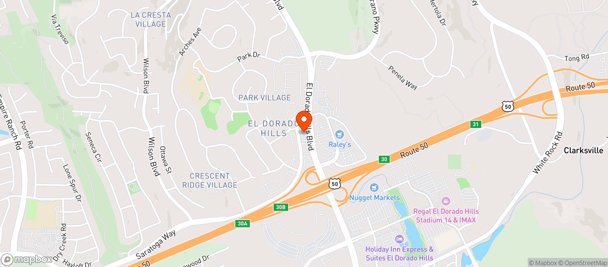 Map showing Walgreens