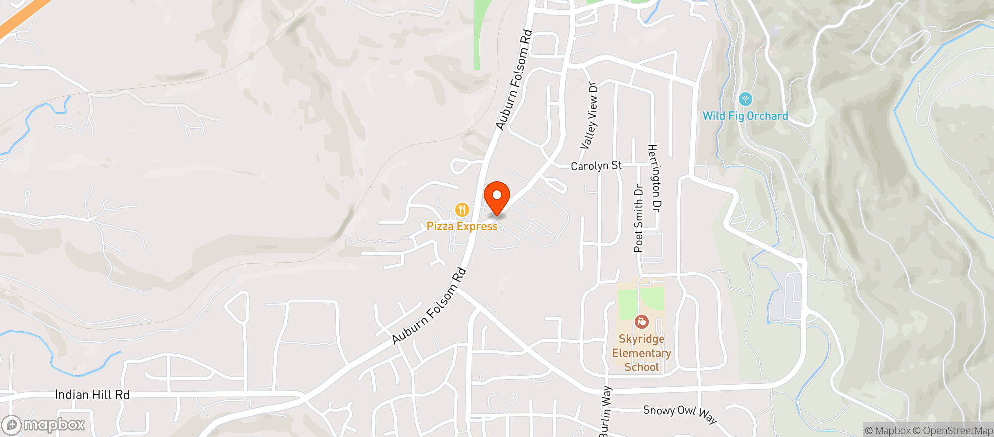 Map showing Maidu Market - Auburn