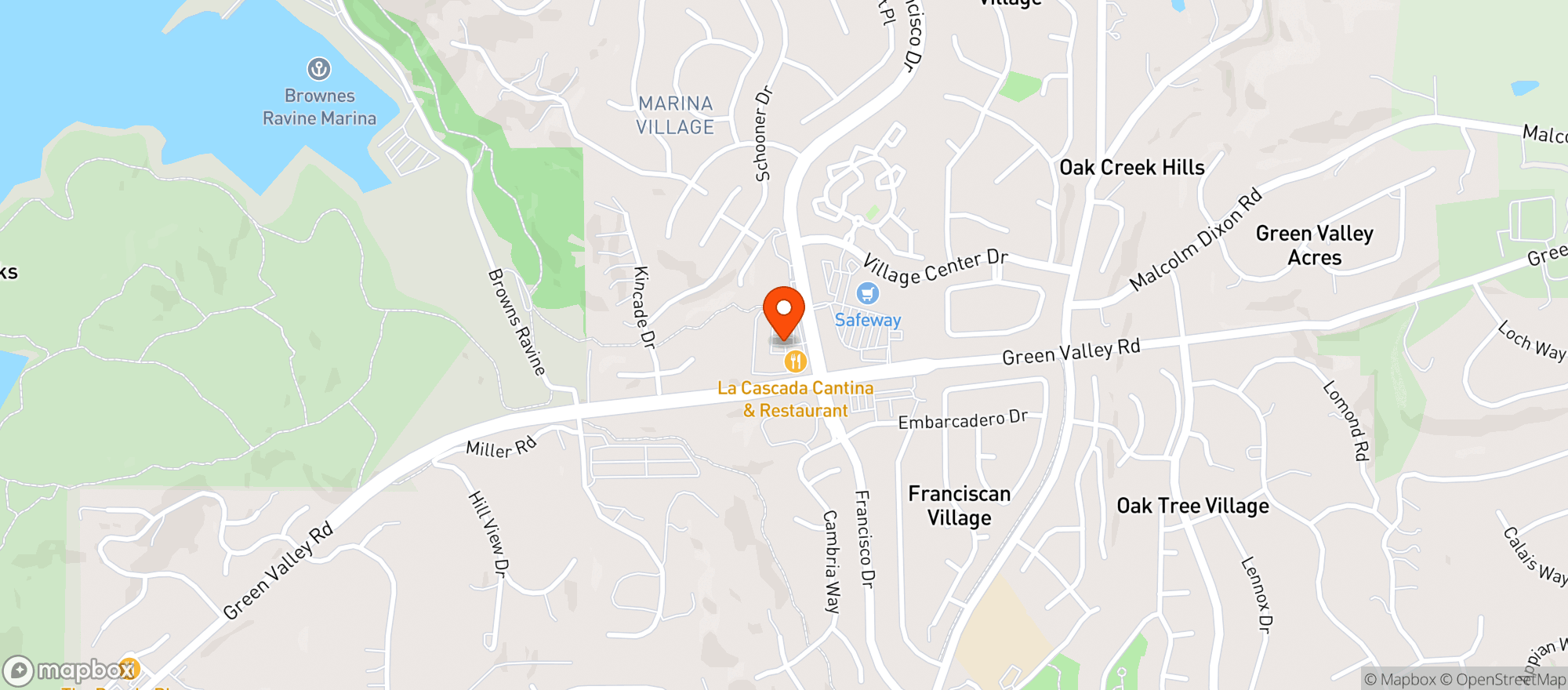 Map showing Lake Forest Wines