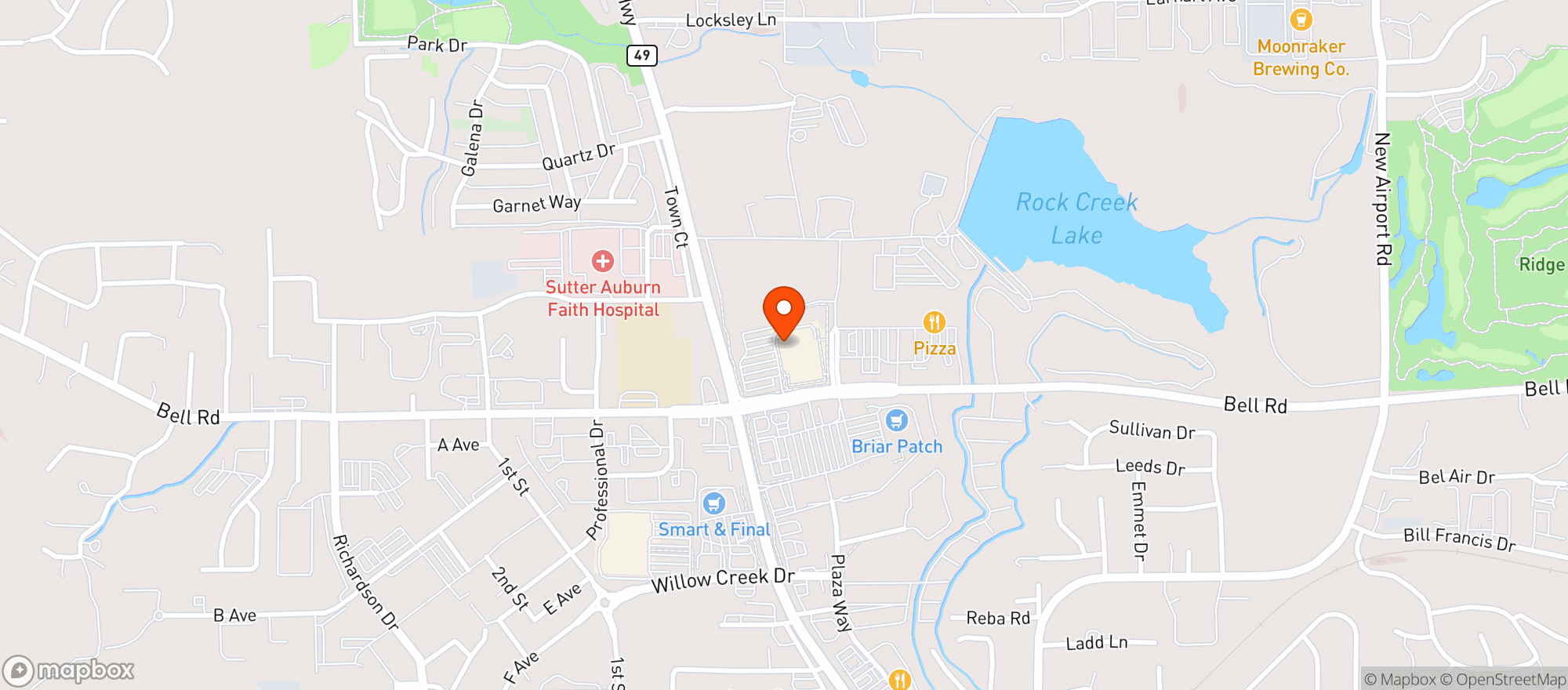 Map showing Target