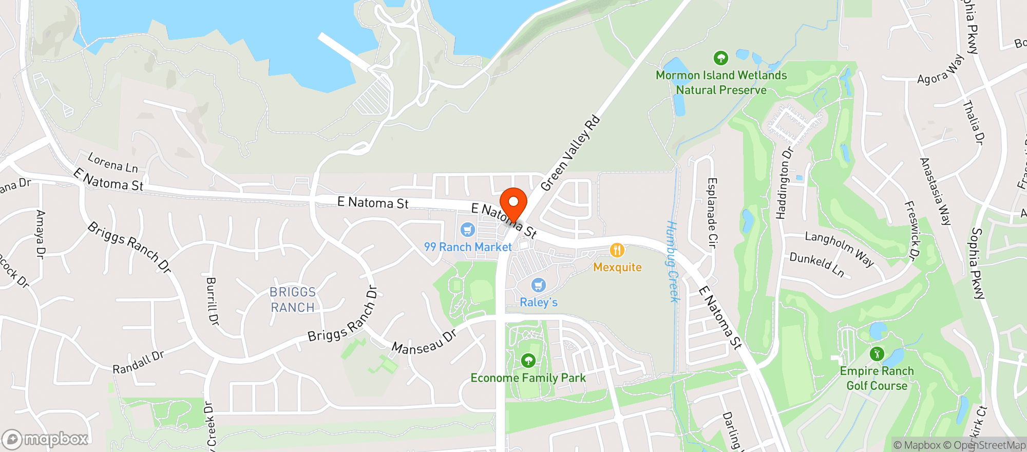 Map showing Raleys