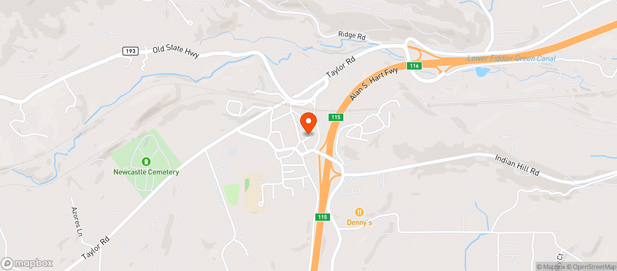 Map showing La Fornaretta