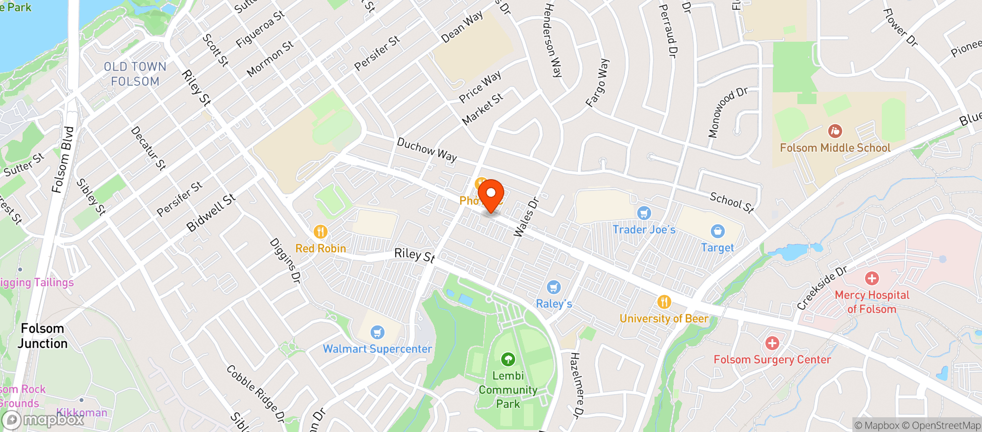 Map showing Grocery Outlet