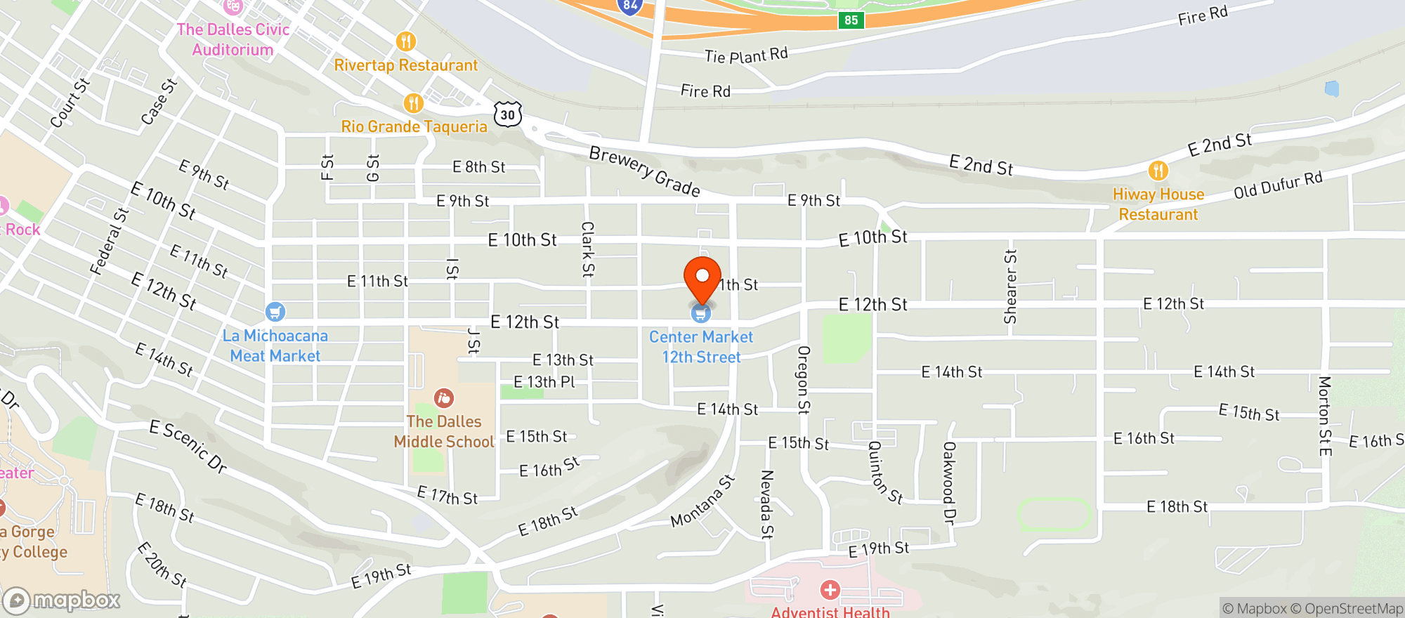 Map showing Center Market #33
