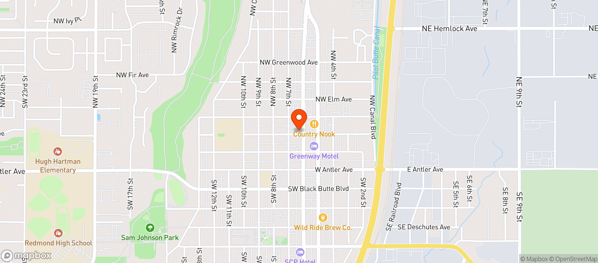 Map showing Testimony Wine Bar