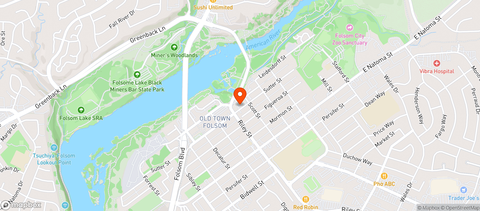 Map showing Plank Craft Kitchen & Bar