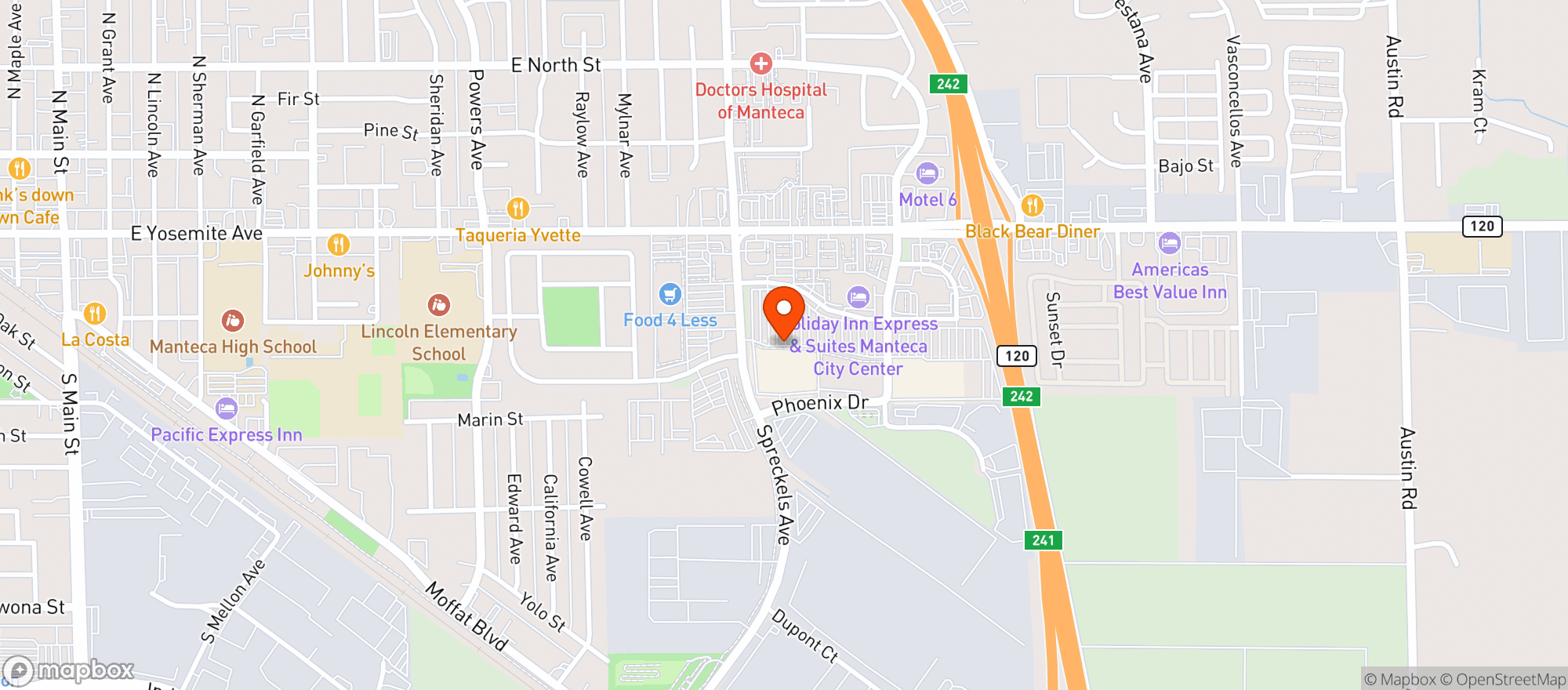Map showing Target