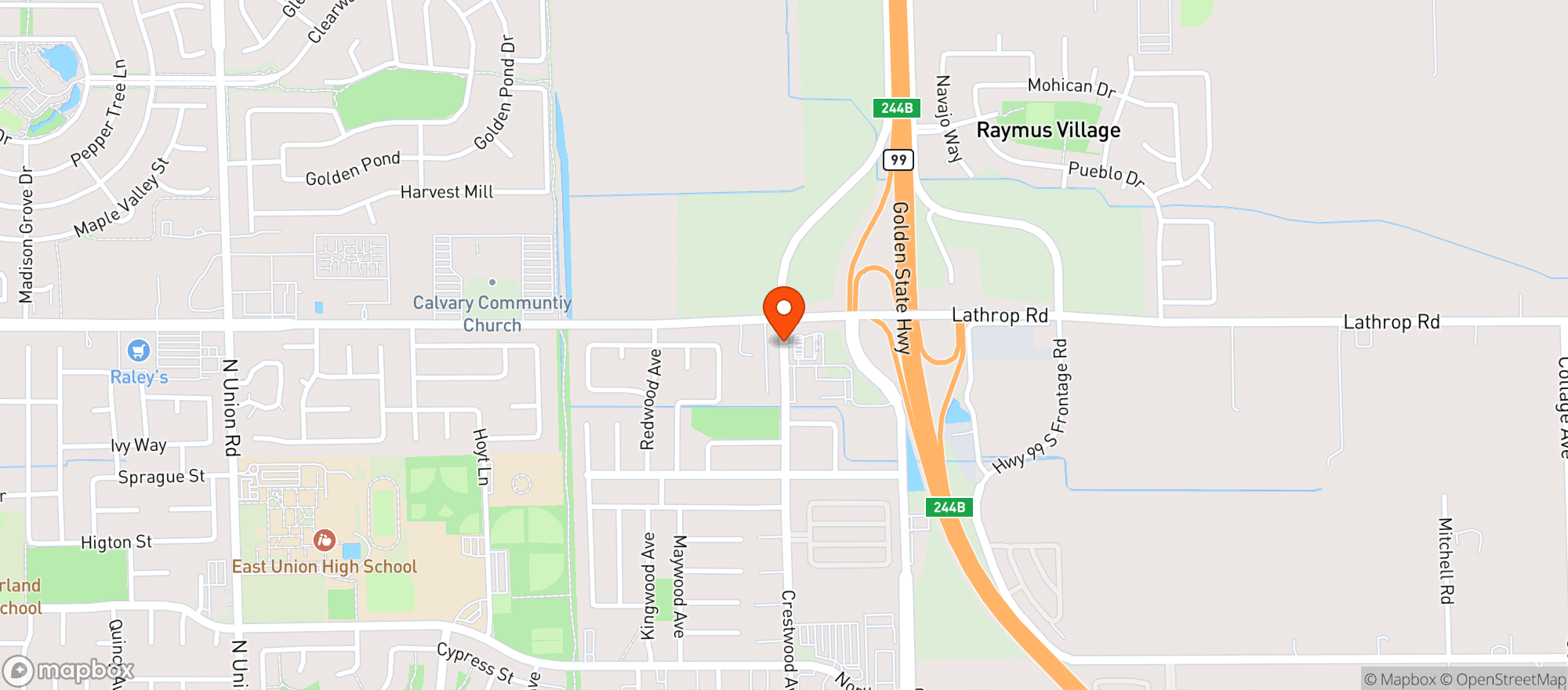 Map showing AMPM