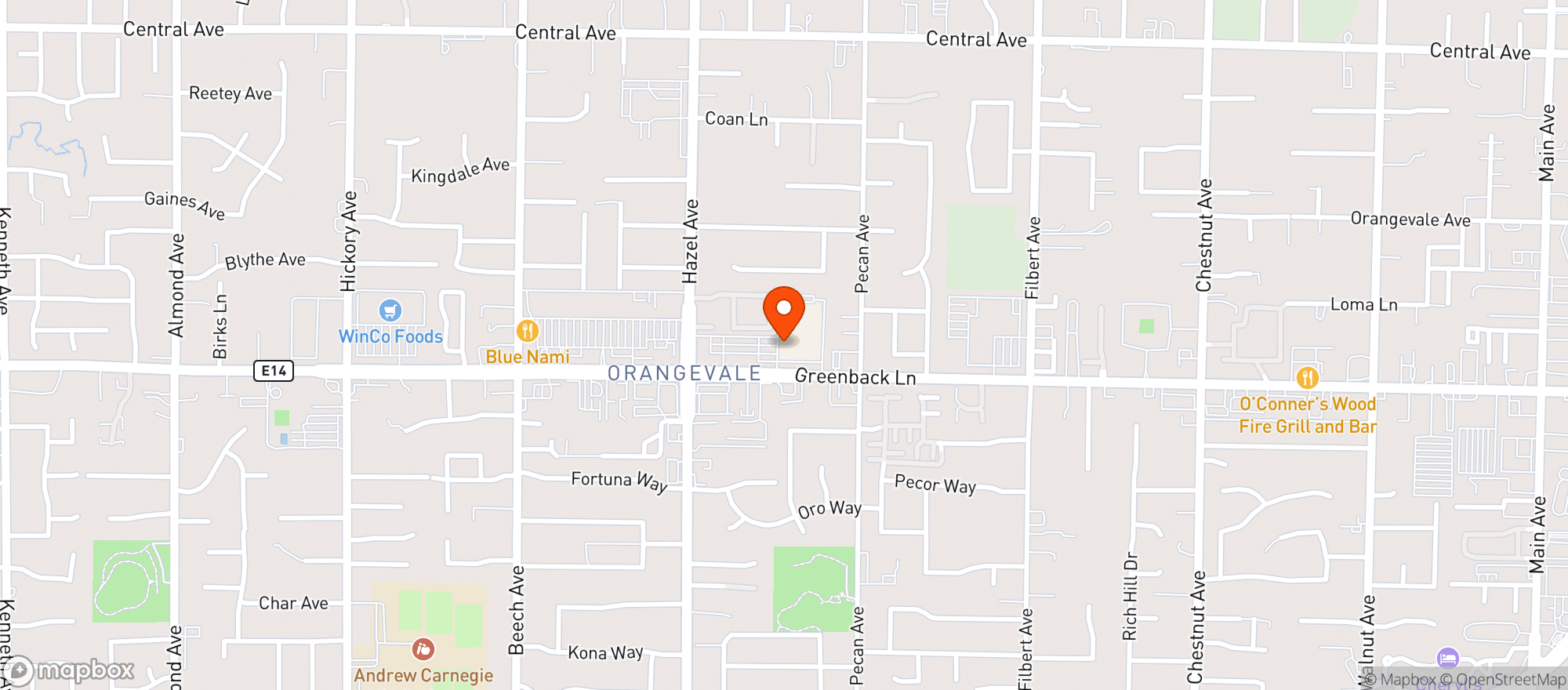 Map showing Walmart Supercenter
