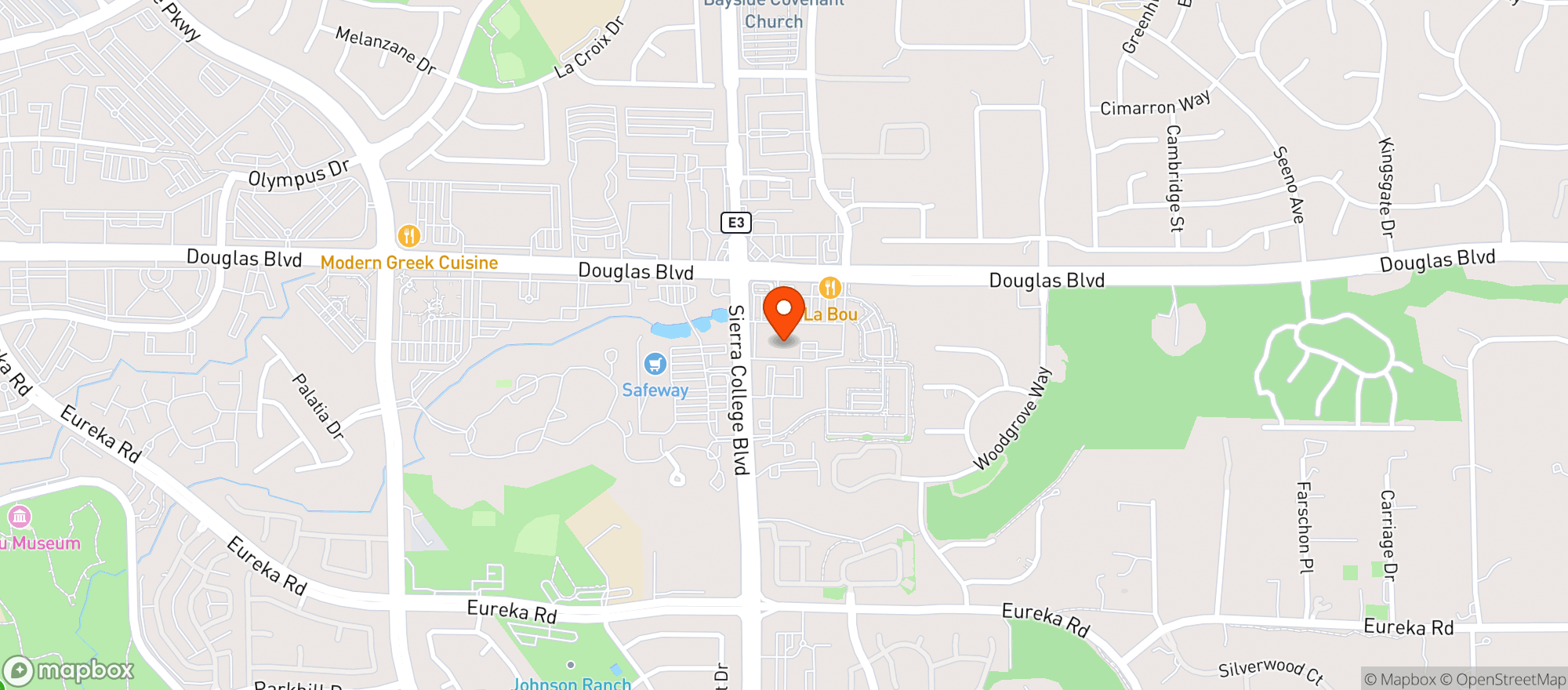 Map showing Nugget Markets – Granite Bay