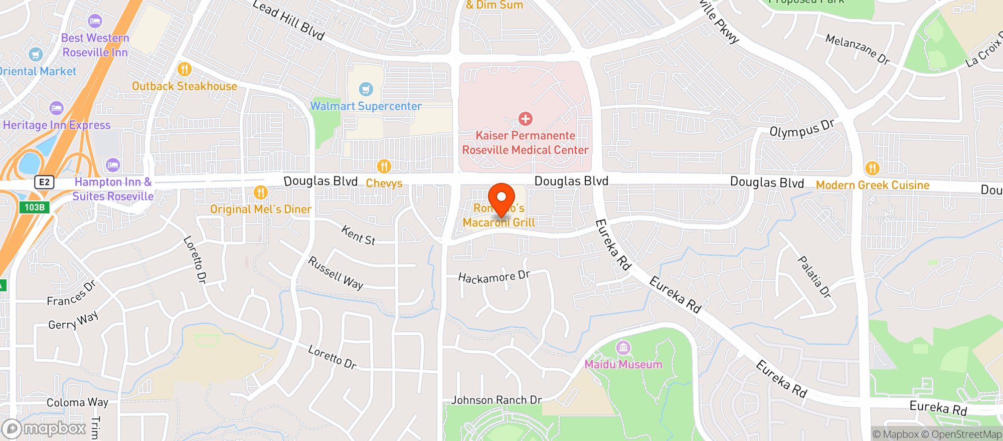 Map showing BevMo