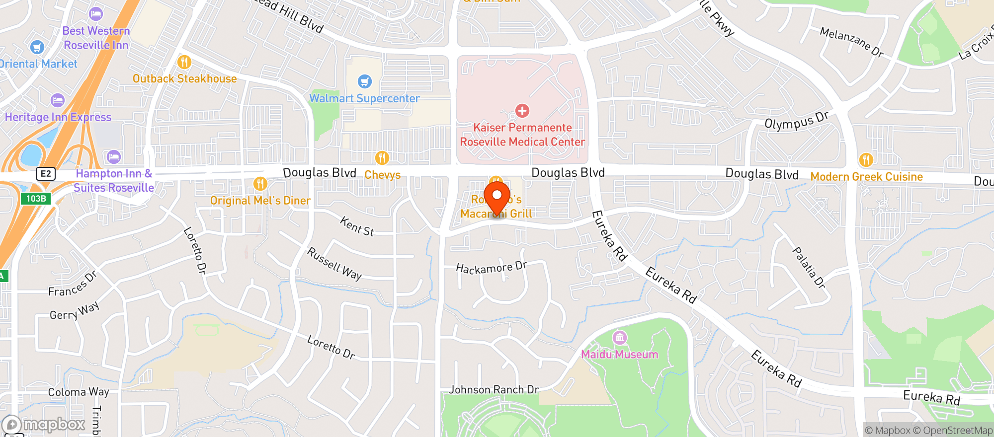 Map showing Rocky Ridge-Ros