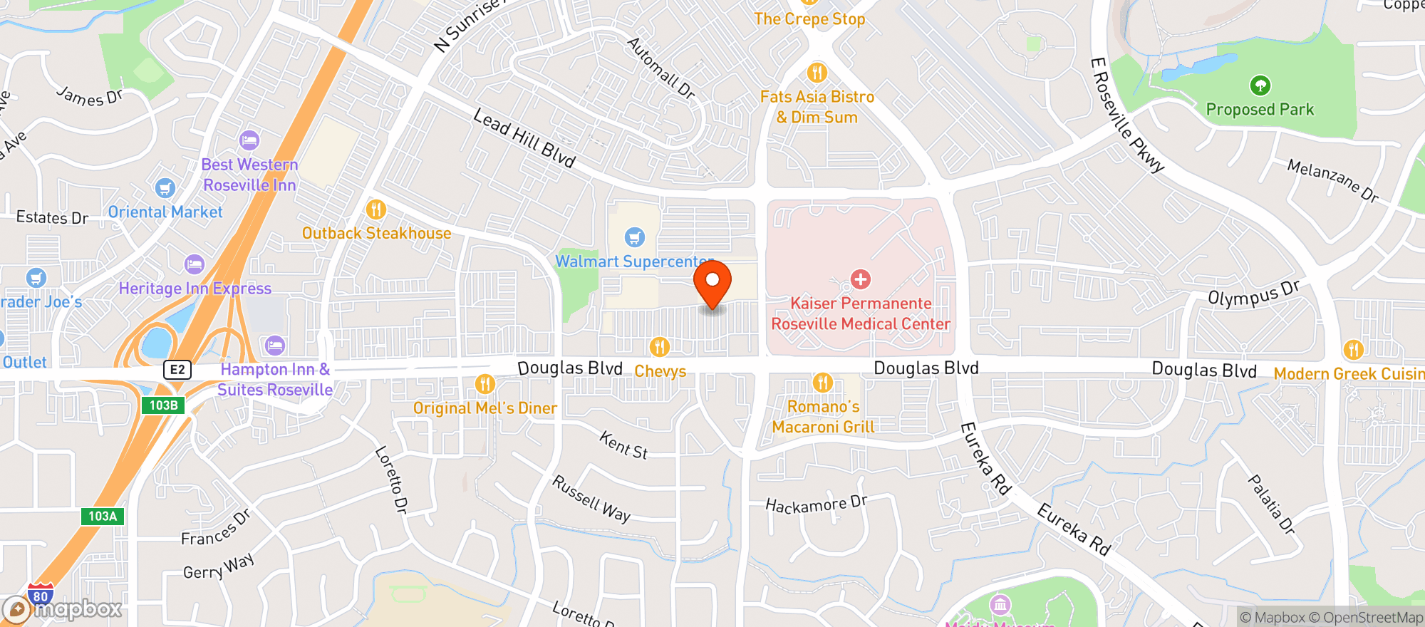 Map showing Target