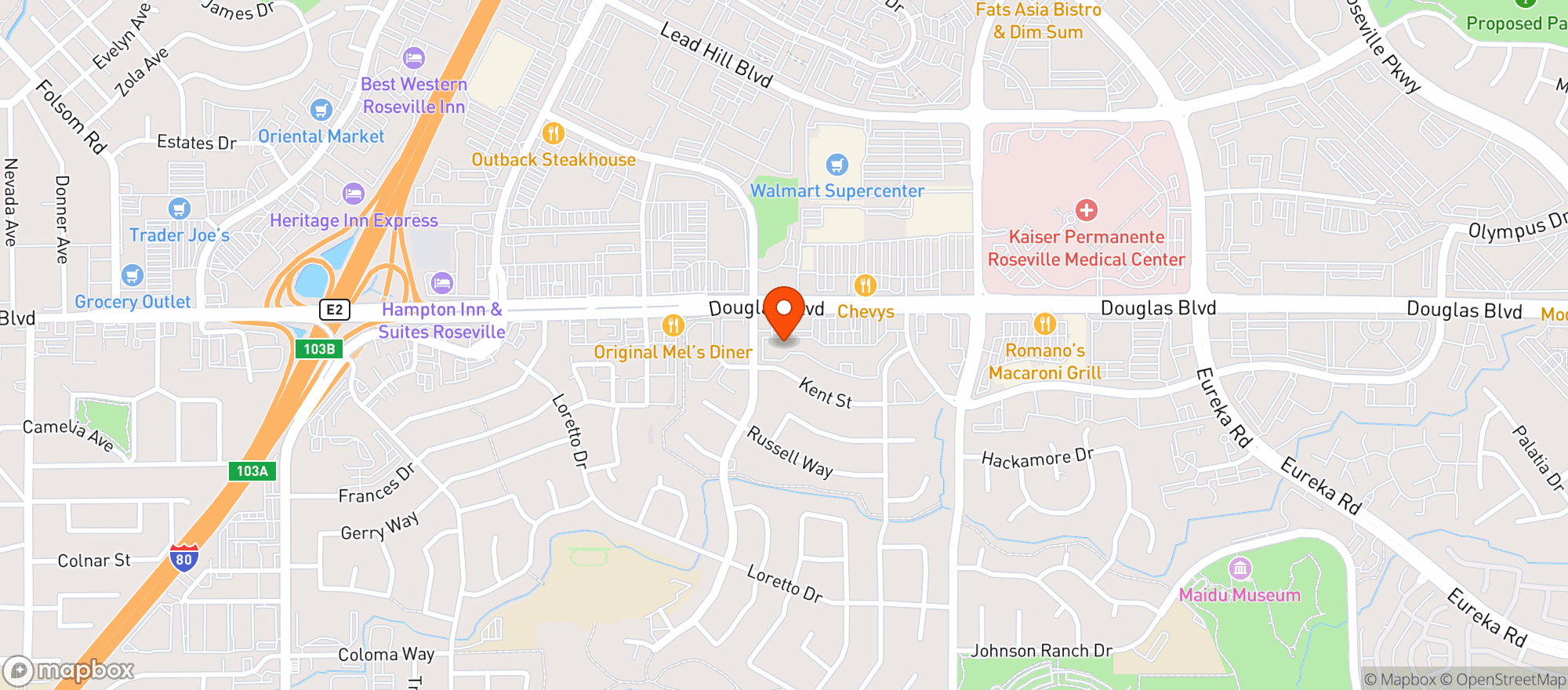 Map showing Gnc