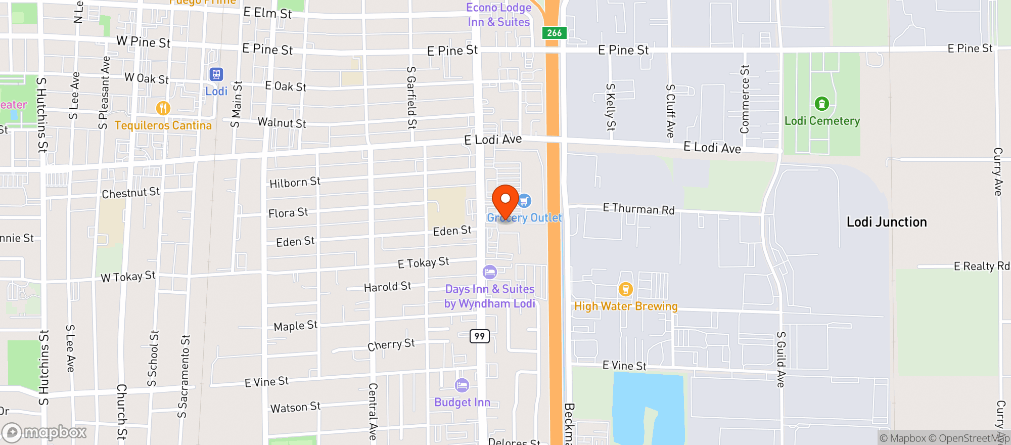 Map showing Las Islitas
