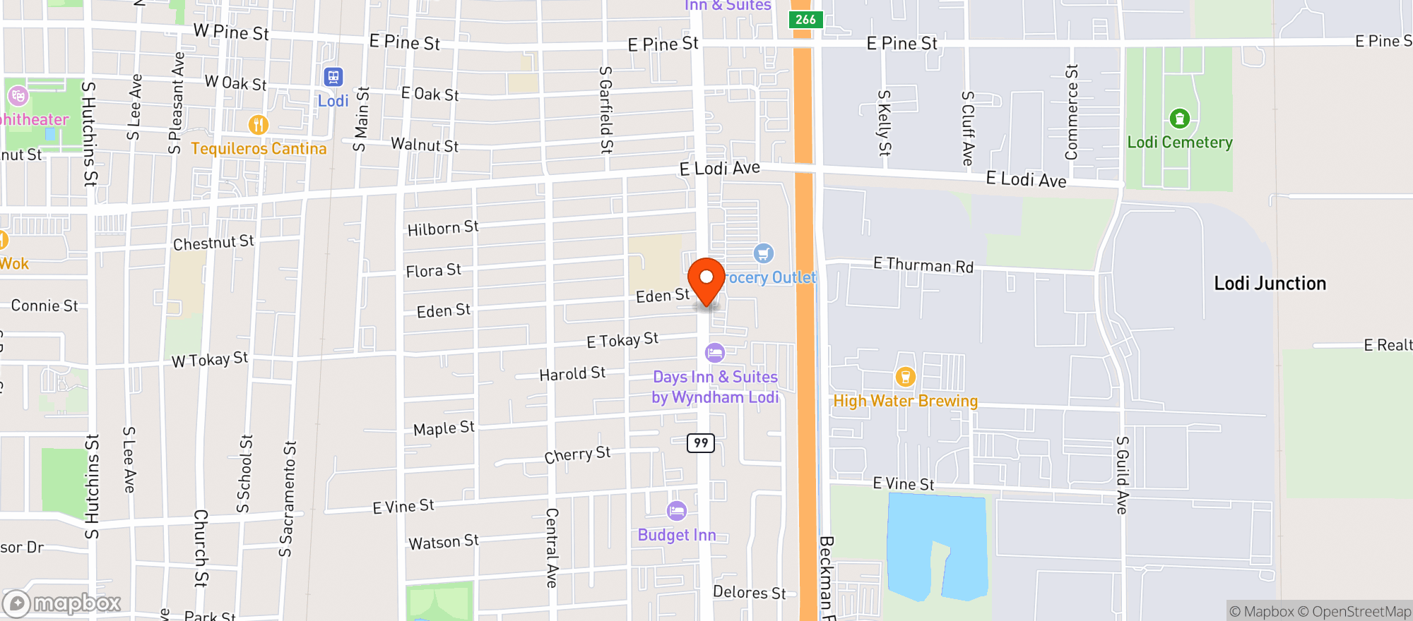 Map showing Rancho San Miguel