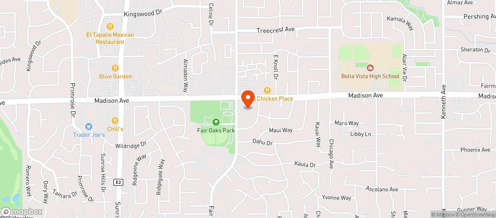 Map showing Payless Food & Liquor