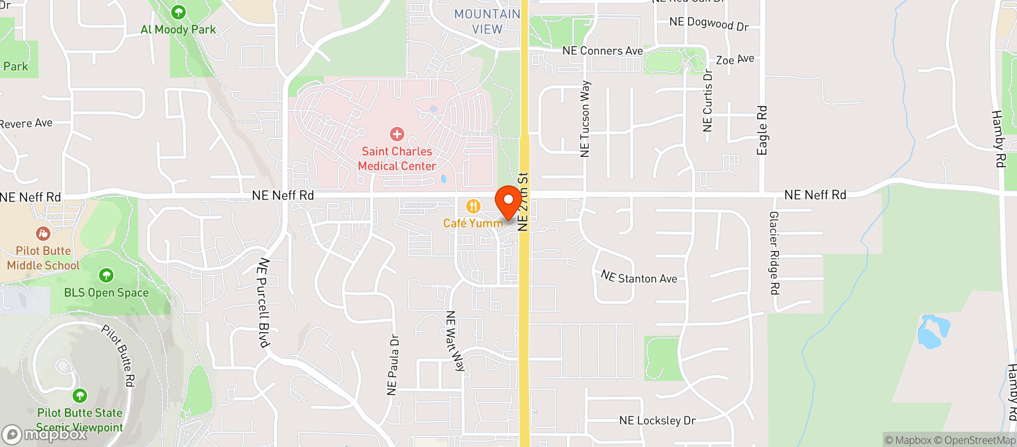 Map showing On Tap