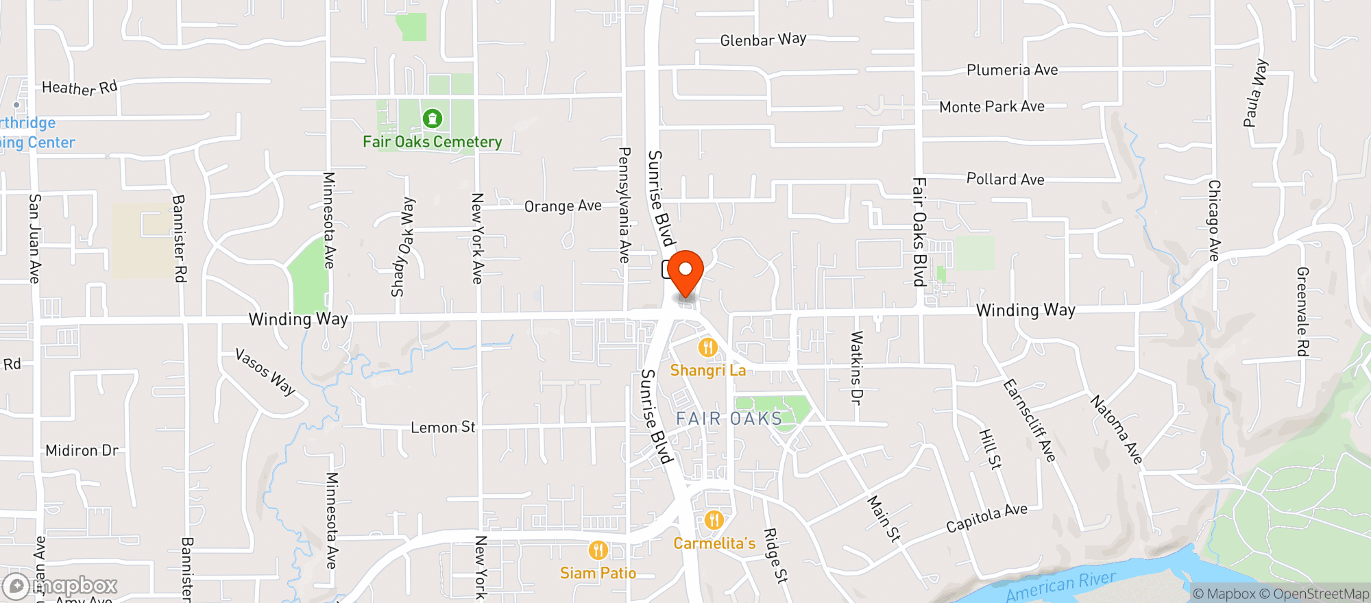 Map showing Am Pm Store