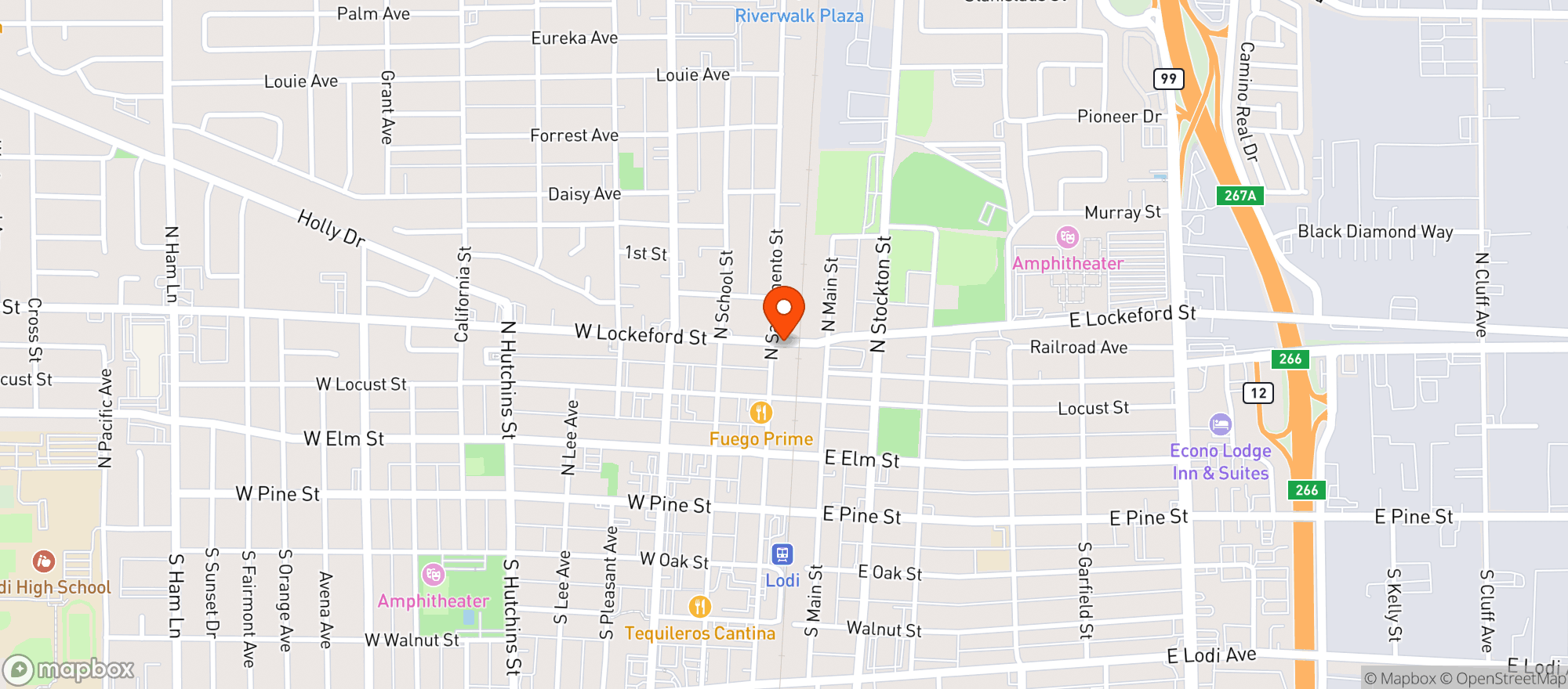 Map showing Tokay Liquors