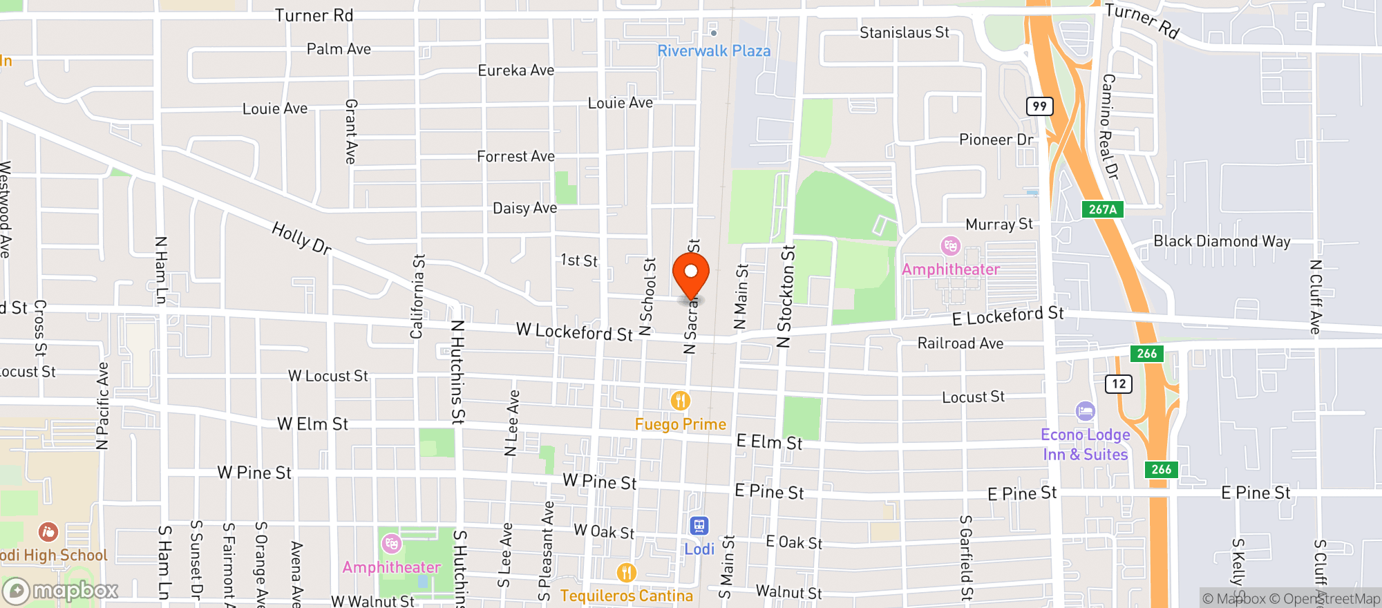 Map showing Lodi Bowling