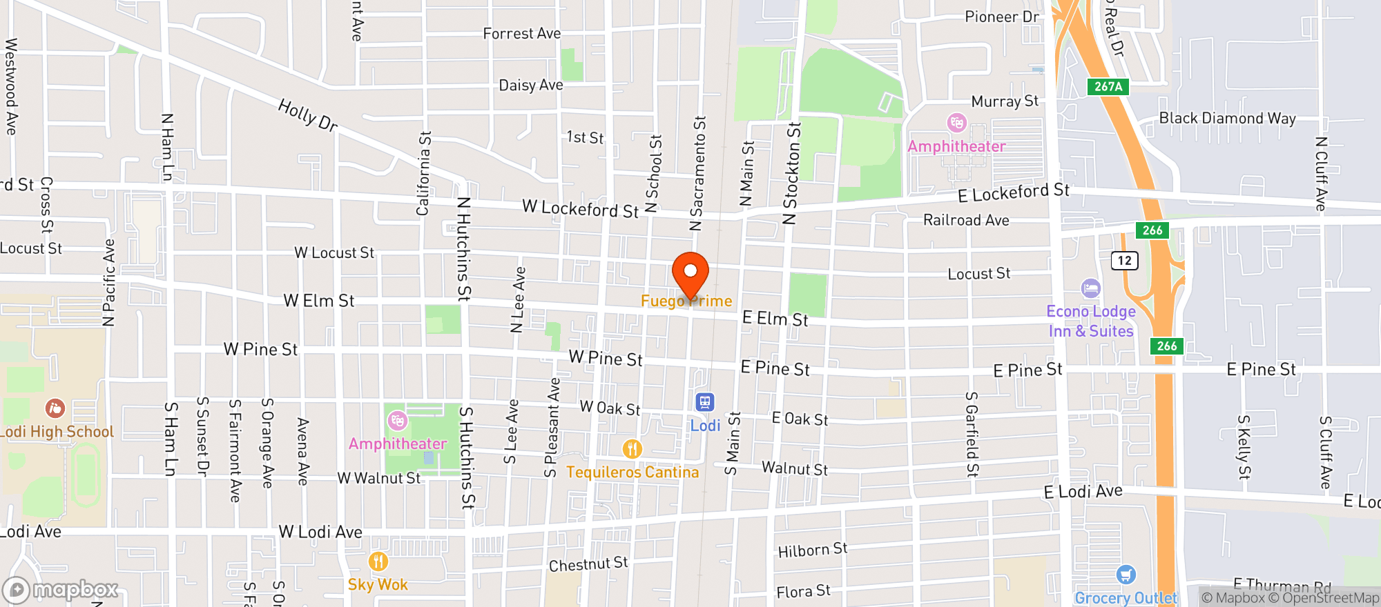 Map showing Downtown Liquor & Market
