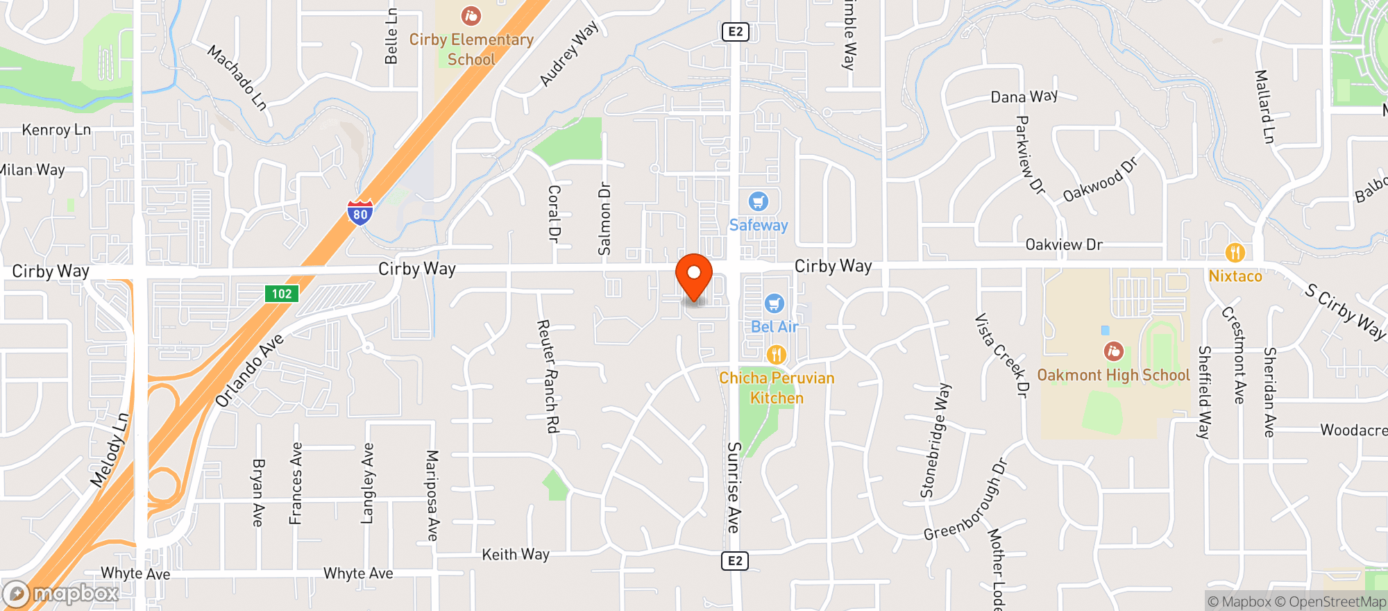 Map showing Quik Mart Liquors