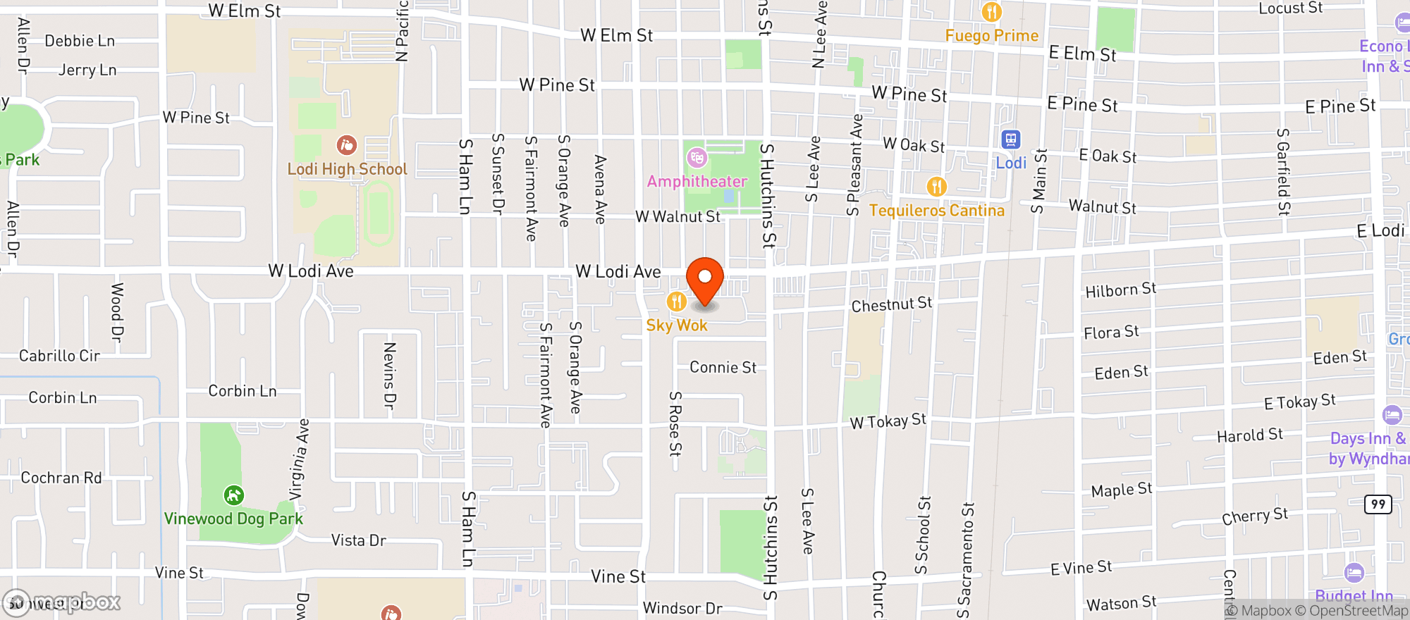 Map showing Save Mart #655