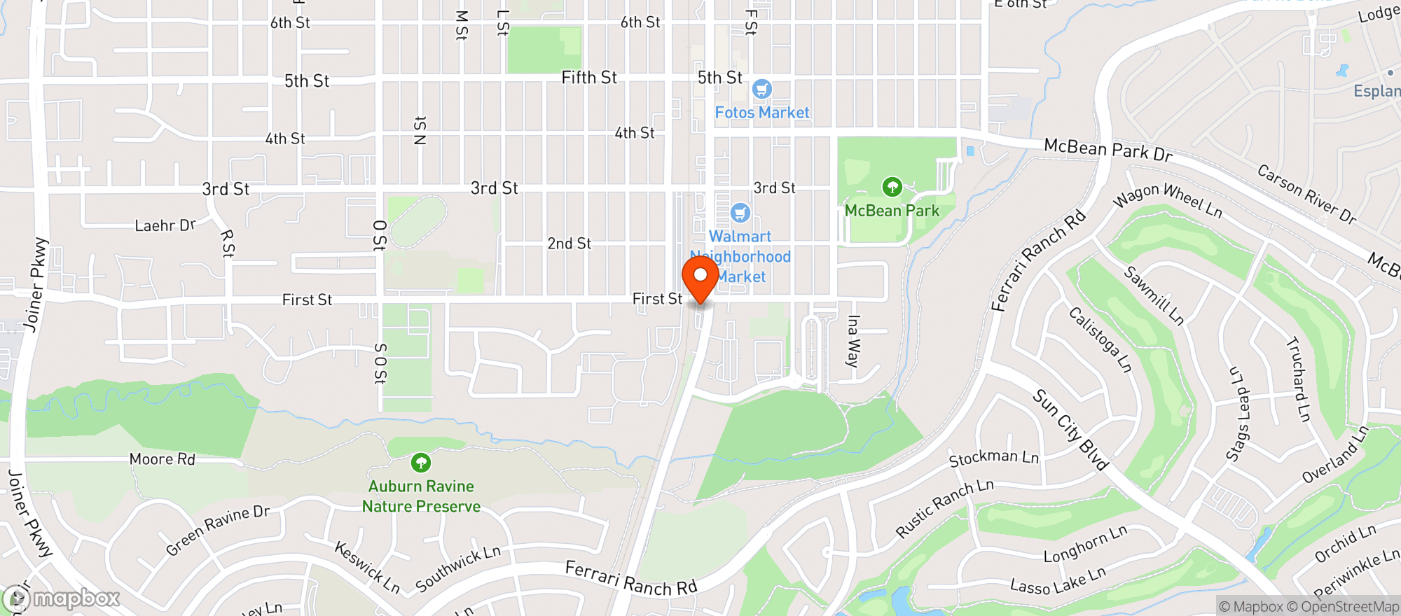 Map showing Zebra Town Liquor