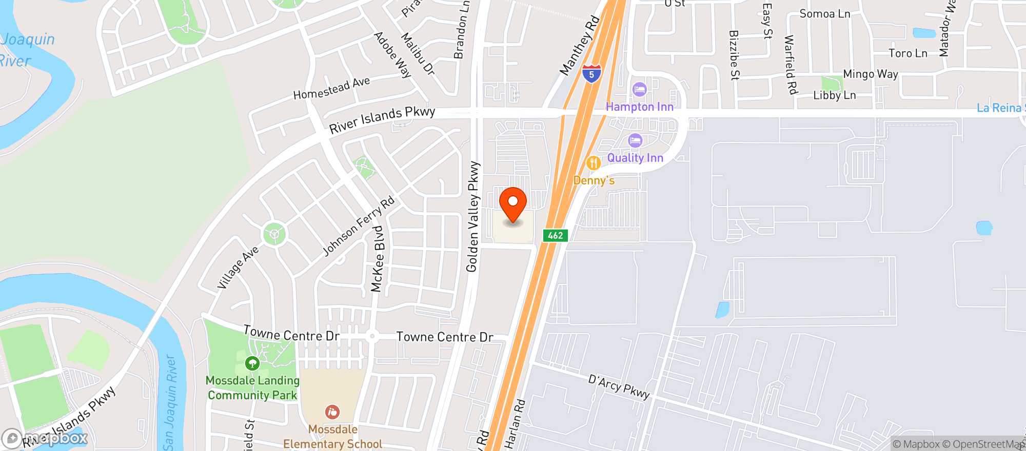 Map showing Target