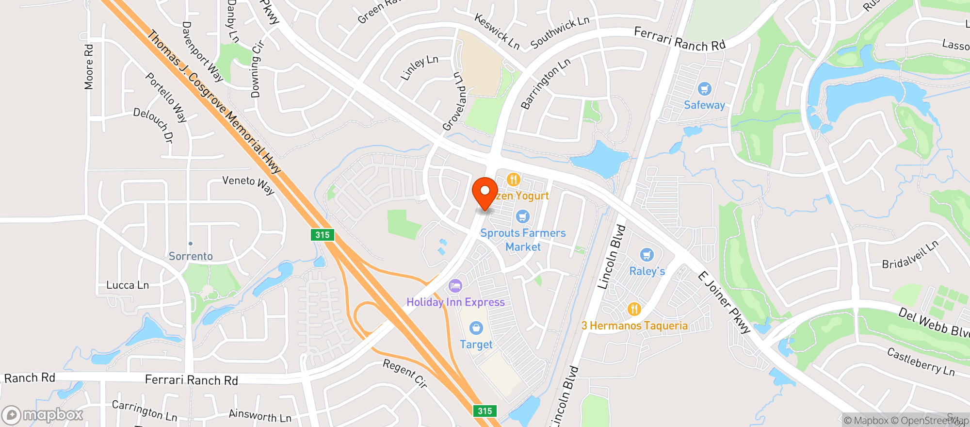 Map showing Sprouts Farmers Market