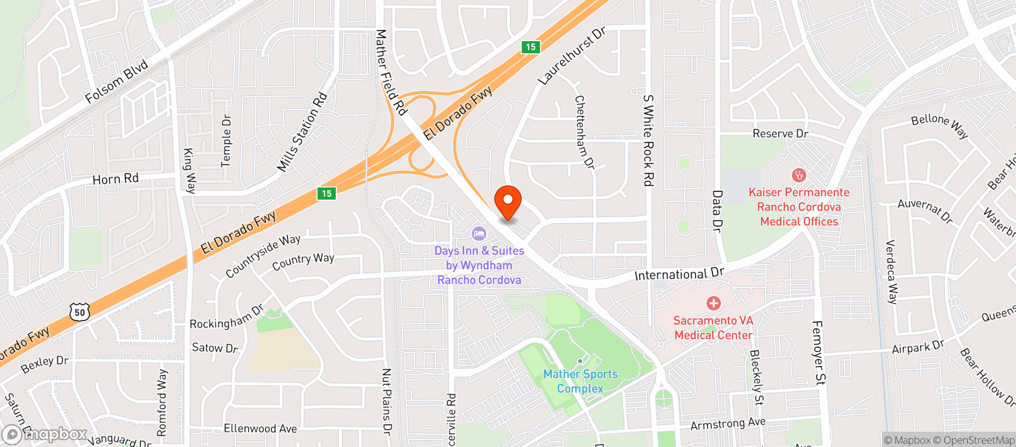 Map showing Sonnys Market