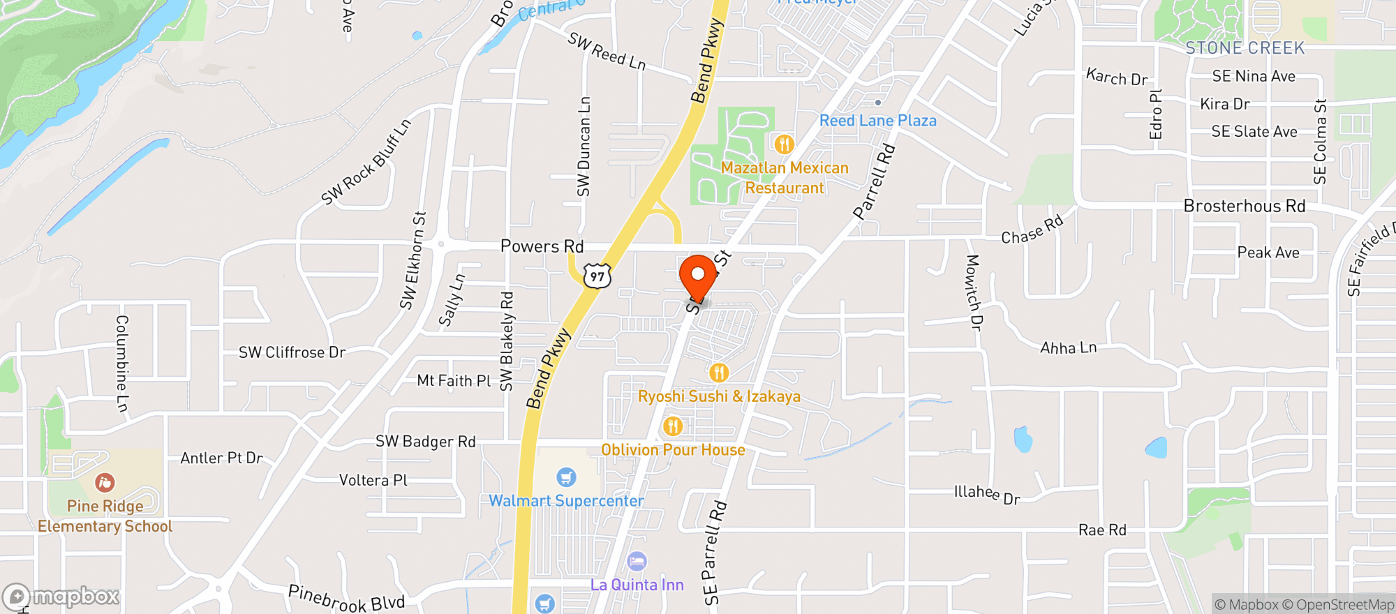 Map showing Gnc